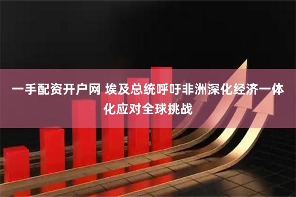 一手配资开户网 埃及总统呼吁非洲深化经济一体化应对全球挑战